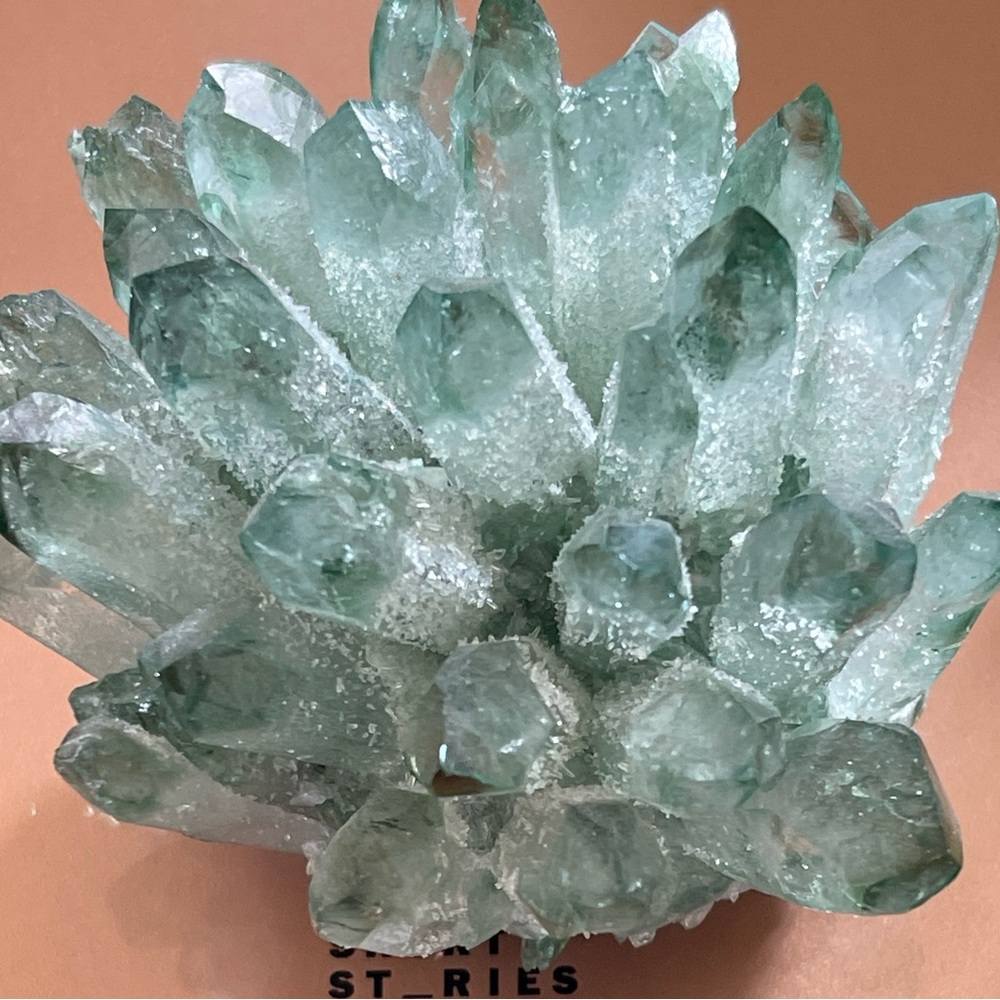 Wow!  Phantom green ghost Lemuria Quartz Clusters - Picture 7 of 10